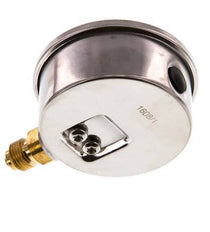 0..160 Bar (0..2321 psi) Glycerin Pressure Gauge Below Stainless steel/Brass 63 mm Class 1.6