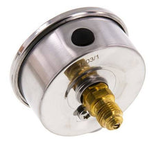 0..16 Bar (0..232 psi) Glycerin Pressure Gauge Rear Stainless steel/Brass 63 mm Class 1.6