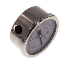 0..1.6 Bar (0..23 psi) Glycerin Pressure Gauge Below Stainless steel/Brass 63 mm Class 1.6