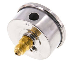 0..2.5 Bar (0..36 psi) Glycerin Pressure Gauge Rear Stainless steel/Brass 63 mm Class 1.6