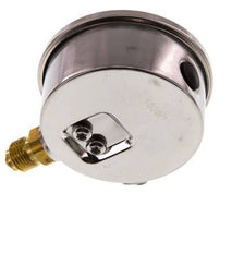 0..2.5 Bar (0..36 psi) Glycerin Pressure Gauge Below Stainless steel/Brass 63 mm Class 1.6
