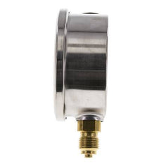 0..40 Bar (0..580 psi) Glycerin Pressure Gauge Below Stainless steel/Brass 63 mm Class 1.6