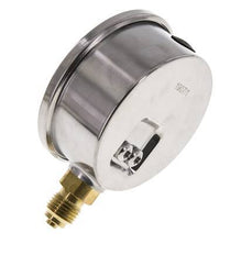 0..40 Bar (0..580 psi) Glycerin Pressure Gauge Below Stainless steel/Brass 63 mm Class 1.6