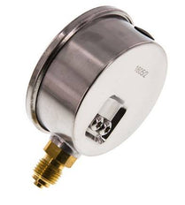 0..4 Bar (0..58 psi) Glycerin Pressure Gauge Below Stainless steel/Brass 63 mm Class 1.6