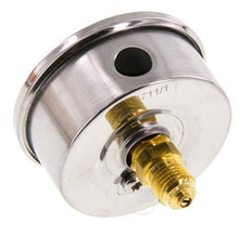 0..600 Bar (0..8702 psi) Glycerin Pressure Gauge Rear Stainless steel/Brass 63 mm Class 1.6