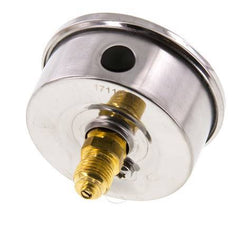 0..600 Bar (0..8702 psi) Glycerin Pressure Gauge Rear Stainless steel/Brass 63 mm Class 1.6