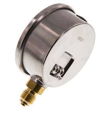 0..6 Bar (0..87 psi) Glycerin Pressure Gauge Below Stainless steel/Brass 63 mm Class 1.6