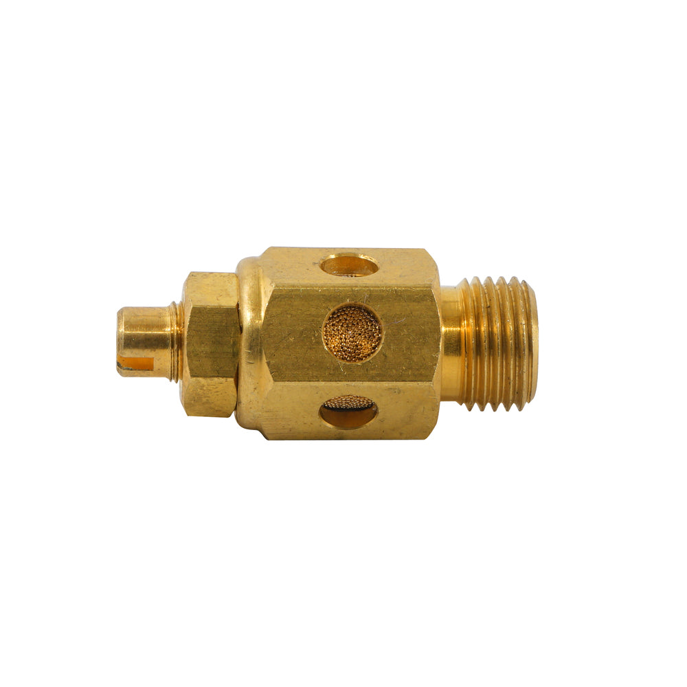 1/4" NPT Brass Throttle Valve with Silencer [50 pieces]