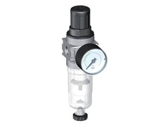 Filter-Regulator G1/4'' 1450 l/min 0.5-10.0bar/7-145psi Auto (Closed Without Pressure) 40 mm Pressure Gauge Polycarbonate Multifix 0
