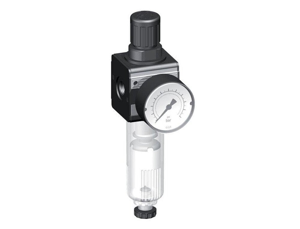 Filter-Regulator G3/8'' 1600 l/min 0.1-3.0bar/1-44psi Semi-Auto Cylinder Lock Metal Multifix 1