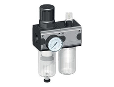 FRL 2-Part G1/2'' 5800 l/min 0.5-10.0bar/7-145psi Auto Protective Cage Polycarbonate Multifix 2