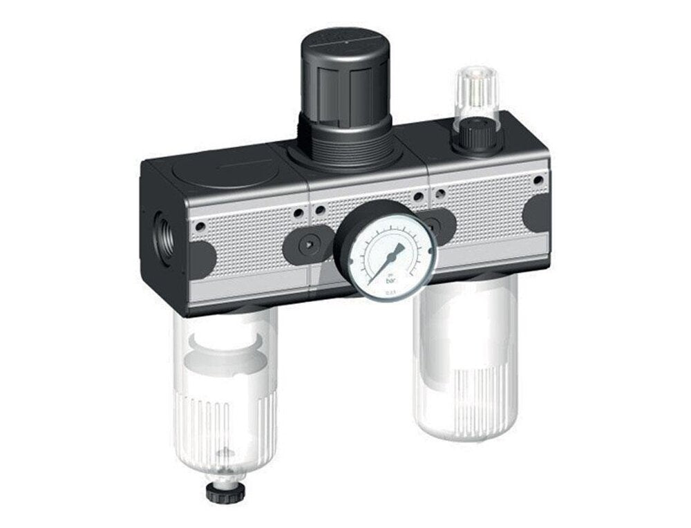 FRL 3-Part G3/4'' 5800 l/min 0.5-10.0bar/7-145psi Auto Metal Multifix 2