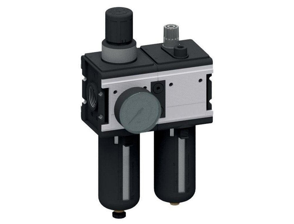 FRL 2-Part G1'' 12000 l/min 0.5-10.0bar/7-145psi Semi-Auto Metal Multifix 4