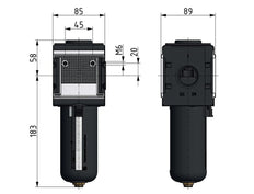 Activated Carbon Filter G1'' 3000 l/min Semi-Auto Metal Multifix 4