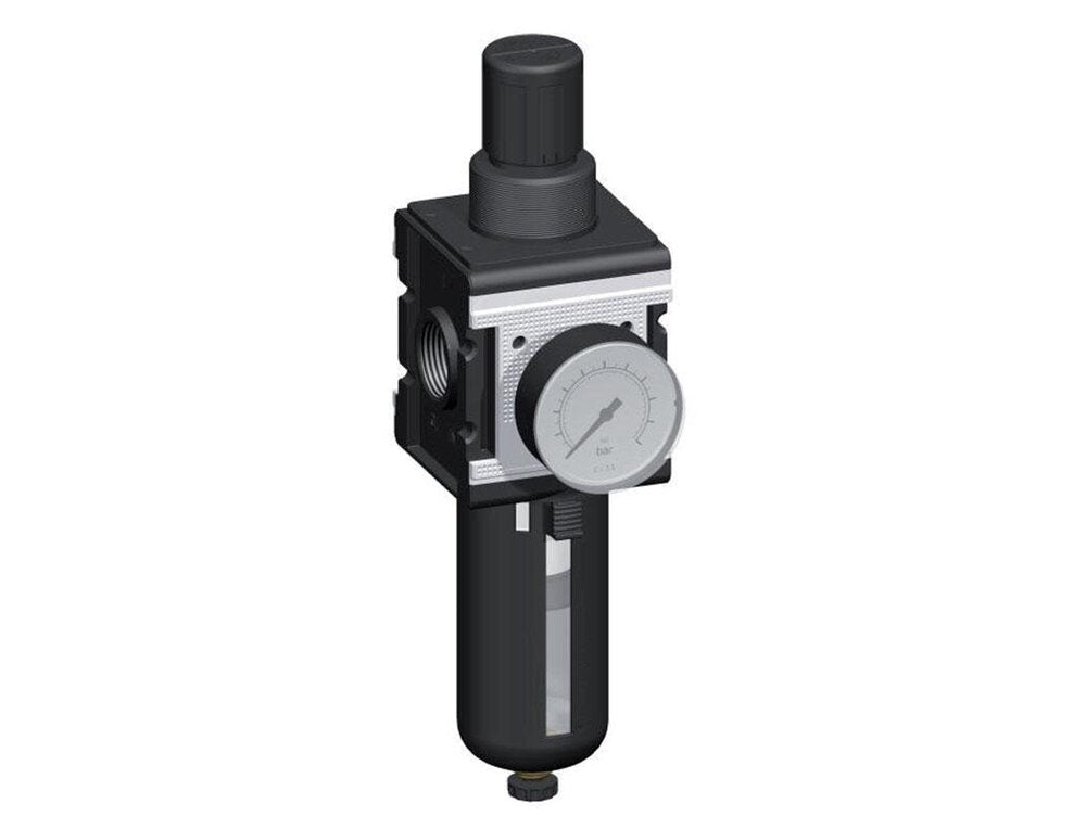 Filter-Regulator G1'' 12000 l/min 0.5-16.0bar/7-232psi Semi-Auto Metal Multifix 4
