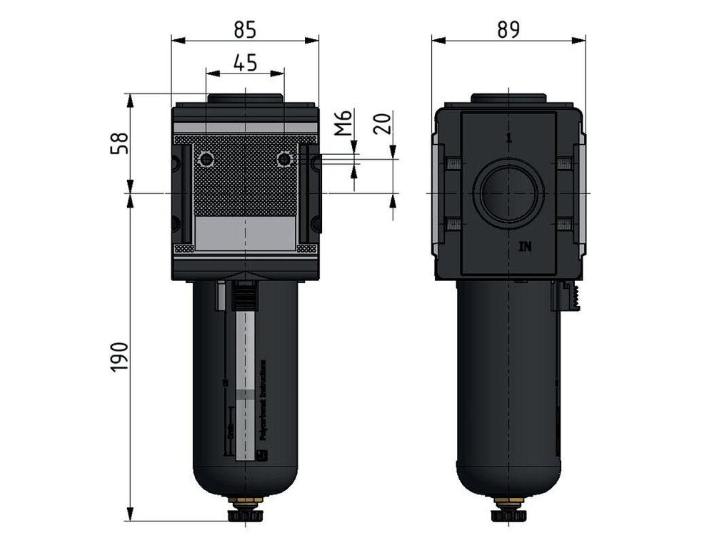 Pre-Filter 0.3microns G3/4'' 2000 l/min Semi-Auto Metal Multifix 4