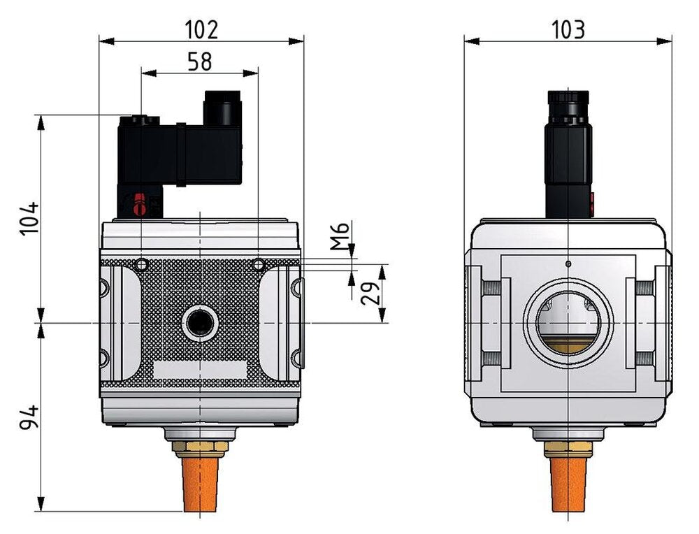 3/2 Valve G3/4 230VAC 14000 l/min Multifix 5