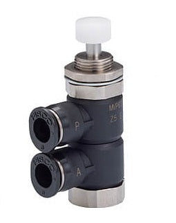 4mm Normally Closed Panel Mount Pin Type 2-Way Mechanical Valve