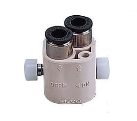 4mm Air switch 2-Way Mechanical Valve