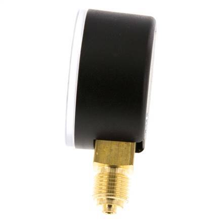-1..0 Bar (-15..0 psi) Pressure Gauge Below Plastic/Brass 50 mm Class 2.5