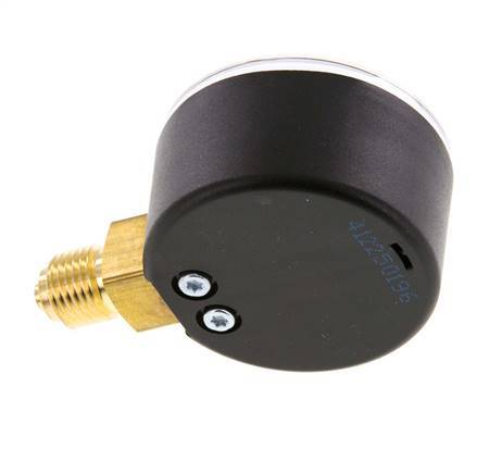 -1..0 Bar (-15..0 psi) Pressure Gauge Below Plastic/Brass 50 mm Class 2.5