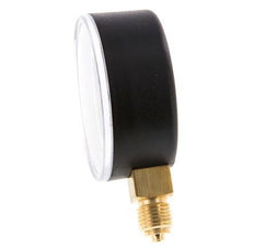 -1..0.6 Bar (-15..9 psi) Pressure Gauge Below Plastic/Brass 63 mm Class 2.5