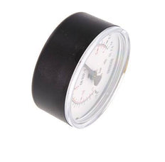 -1..0.6 Bar (-15..9 psi) Pressure Gauge Below Plastic/Brass 63 mm Class 2.5