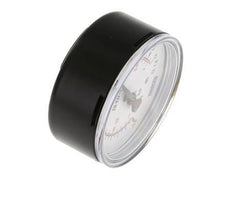-1..0.6 Bar (-15..9 psi) Pressure Gauge Below Steel/Brass 63 mm Class 1.6
