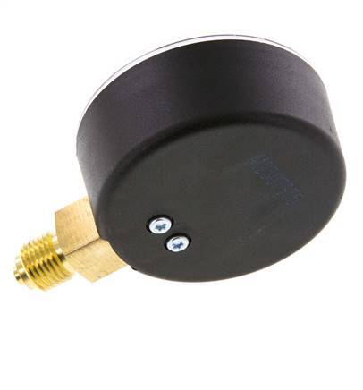 -1..1.5 Bar (-15..22 psi) Pressure Gauge Below Plastic/Brass 63 mm Class 2.5