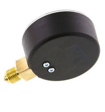 -1..1.5 Bar (-15..22 psi) Pressure Gauge Below Plastic/Brass 63 mm Class 2.5
