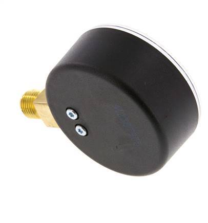-1..1.5 Bar (-15..22 psi) Pressure Gauge Below Plastic/Brass 63 mm Class 2.5