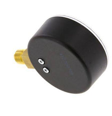 -1..9 Bar (-15..131 psi) Pressure Gauge Below Plastic/Brass 63 mm Class 2.5
