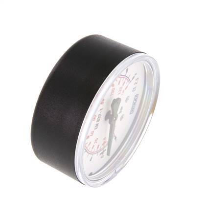 -1..9 Bar (-15..131 psi) Pressure Gauge Below Plastic/Brass 63 mm Class 2.5