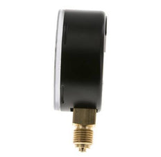 -1.2..0 Bar (-17..0 psi) Pressure Gauge Below Steel/Brass 63 mm Class 1.6