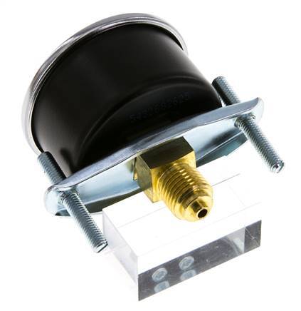 0..100 Bar (0..1450 psi) Panel Mount Pressure Gauge Steel/Brass 50 mm Class 2.5 (Bracket)