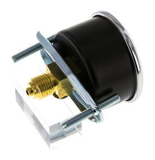0..100 Bar (0..1450 psi) Panel Mount Pressure Gauge Steel/Brass 50 mm Class 2.5 (Bracket)