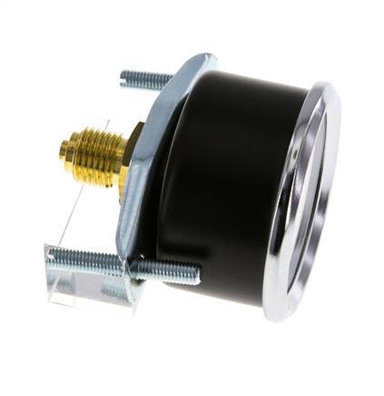 0..100 Bar (0..1450 psi) Panel Mount Pressure Gauge Steel/Brass 50 mm Class 2.5 (Bracket)