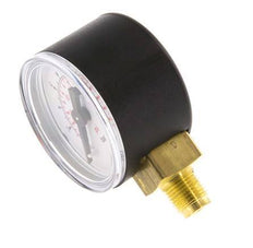 0..10 Bar (0..145 psi) Pressure Gauge Below Plastic/Brass 40 mm Class 2.5