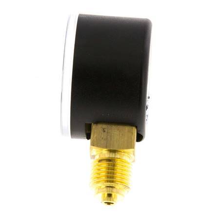 0..10 Bar Pressure Gauge Below Plastic/Brass 40 mm Class 2.5
