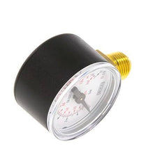 0..10 Bar Pressure Gauge Below Plastic/Brass 40 mm Class 2.5