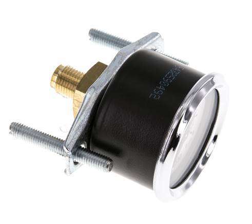 0..10 Bar (0..145 psi) Panel Mount Pressure Gauge Steel/Brass 40 mm Class 2.5 (Bracket)