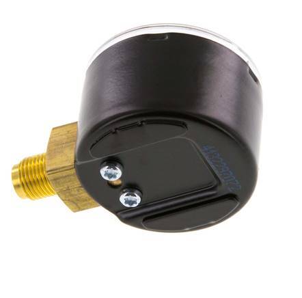 0..10 Bar (0..145 psi) Pressure Gauge Below Steel/Brass 40 mm Class 1.6