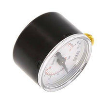0..10 Bar (0..145 psi) Pressure Gauge Below Steel/Brass 40 mm Class 1.6