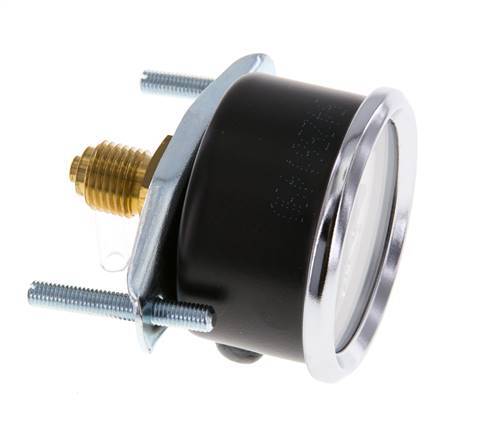 0..10 Bar (0..145 psi) Panel Mount Pressure Gauge Steel/Brass 50 mm Class 2.5 (Bracket)