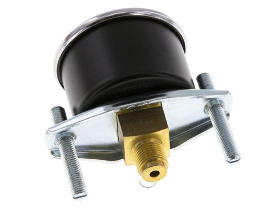 0..1 Bar (0..15 psi) Panel Mount Pressure Gauge Steel/Brass 40 mm Class 2.5 (Bracket)