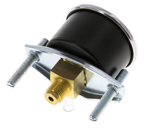 0..1 Bar (0..15 psi) Panel Mount Pressure Gauge Steel/Brass 40 mm Class 2.5 (Bracket)