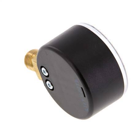 0..1 Bar (0..15 psi) Pressure Gauge Below Plastic/Brass 50 mm Class 2.5