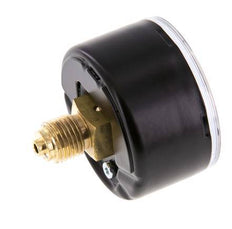 0..1 Bar (0..15 psi) Pressure Gauge Rear Steel/Brass 50 mm Class 1.6