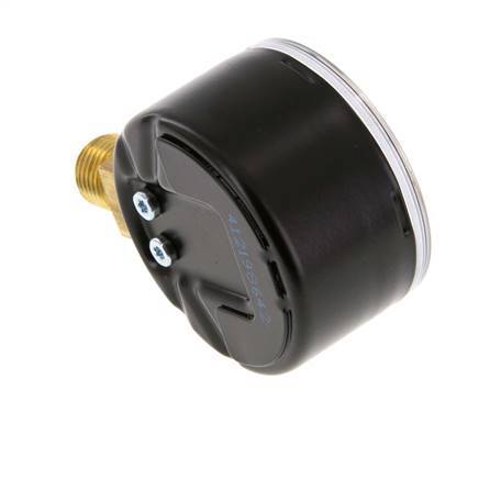 0..1 Bar (0..15 psi) Pressure Gauge Below Steel/Brass 50 mm Class 1.6
