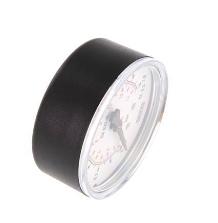 0..1 Bar (0..15 psi) Pressure Gauge Below Plastic/Brass 63 mm Class 2.5